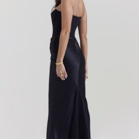 Persephone Black Strapless Corset Dress - Image 10