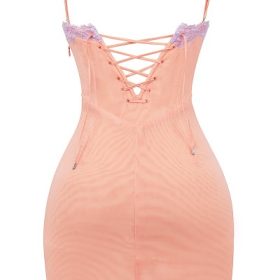Harper Sorbet Lace Trimmed Mini Dress - Image 4