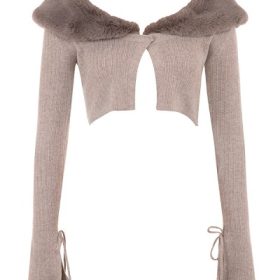 Dahlia Beige Cashmere Cardigan - Image 2