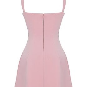 Adriana Rose Satin And Lace Mini Dress - Image 4