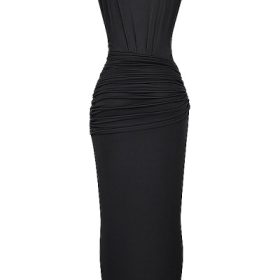 Larelle Black Plunge Maxi Dress - Image 4