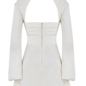 Toira Ivory Draped Corset Dress - Image 4