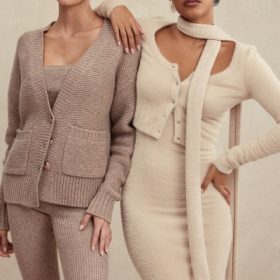 Alara Barley Chunky Natural Wool Cardigan