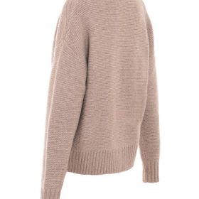 Alara Barley Chunky Natural Wool Cardigan - Image 3