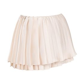 Emira Ivory Pleated Mini Skirt - Image 3