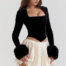 Emira Ivory Pleated Mini Skirt - Image 10