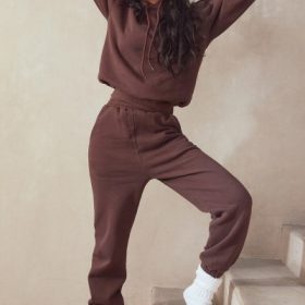 Sky Chocolate Fleece Back Jogging Trouser - Image 6