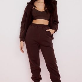 Sky Chocolate Fleece Back Jogging Trouser - Image 10