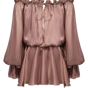 Chaya Hazelnut Off Shoulder Dress - Image 2