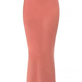 Colette Rose Satin Low Waist Midi Skirt - Image 2