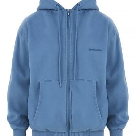 Storm Azure Zip Through Hoodie - Image 2