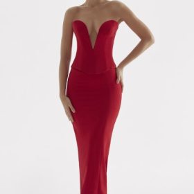 Nayara Red Rose Maxi Skirt - Image 5