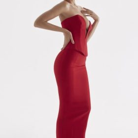 Nayara Red Rose Maxi Skirt - Image 10