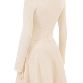 Caprice Cream Dainty Knit Mini Dress - Image 3