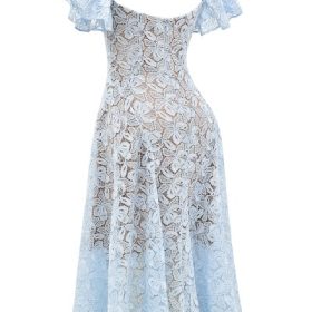 Austen Bluebell Floral Lace Midi Dress - Image 3