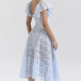 Austen Bluebell Floral Lace Midi Dress - Image 10