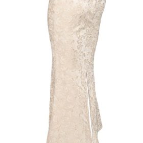 Mara Ivory Metallic Jacquard Maxi Skirt - Image 3