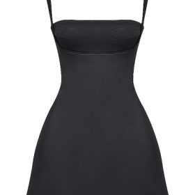 Kara Black Mini Dress - Image 2