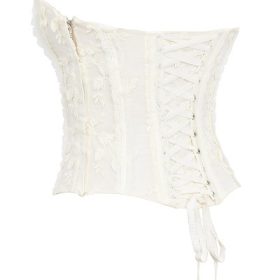 Dakota Vintage Ivory Embroidered Strapless Corset - Image 3