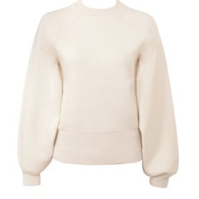 Cressida Cream Wool Cashmere Heavy Knit Sweater - Image 2