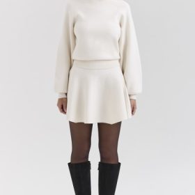Cressida Cream Wool Cashmere Heavy Knit Sweater - Image 7
