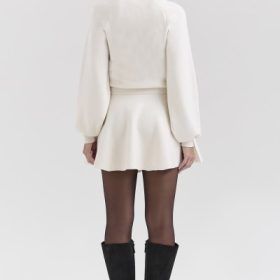 Cressida Cream Wool Cashmere Heavy Knit Sweater - Image 11