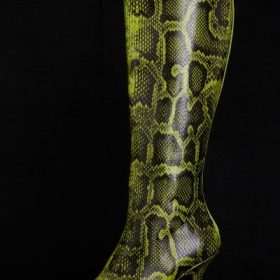 Royale Green Print Knee High Boots