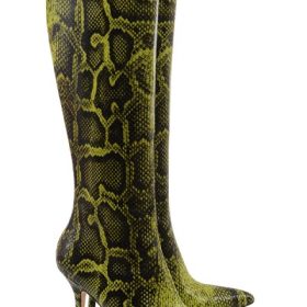 Royale Green Print Knee High Boots - Image 3
