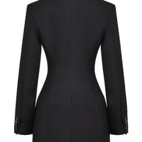 Amia Black Blazer Mini Dress - Image 4