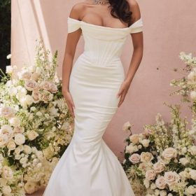 Antoinette Ivory Corset Off Shoulder Bridal Gown - Limited Edition - Image 5