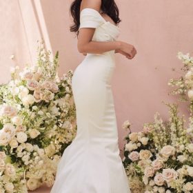 Antoinette Ivory Corset Off Shoulder Bridal Gown - Limited Edition - Image 8