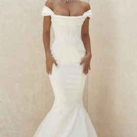 Antoinette Ivory Corset Off Shoulder Bridal Gown - Limited Edition - Image 9