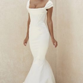 Antoinette Ivory Corset Off Shoulder Bridal Gown - Limited Edition - Image 10