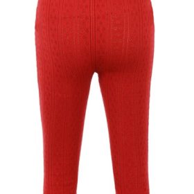 Abigail Cherry Knit Capri Trousers - Image 4