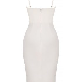 Myrna Ivory Corset Slip Dress - Image 4