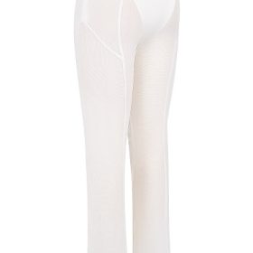 Avalon White Mesh High Waist Trousers - Image 3