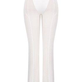 Avalon White Mesh High Waist Trousers - Image 4