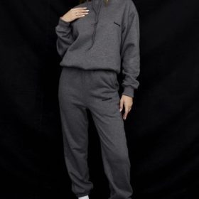 Sky Dark Grey Fleece Back Jogging Trousers - Image 7
