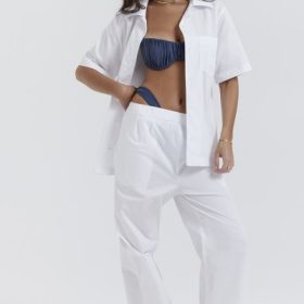 Maiko White Oversized Shirt - Image 9