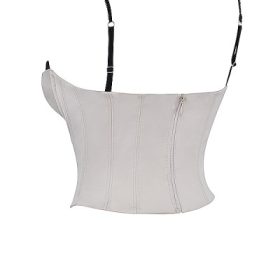 Luette Beige Satin Underwired Corset - Image 3