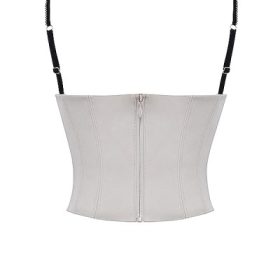 Luette Beige Satin Underwired Corset - Image 4