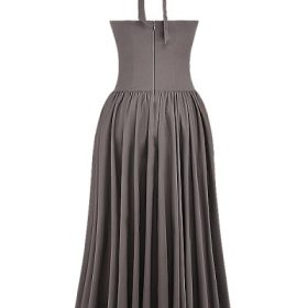 Coquette Smoke Halter Midi Dress - Image 4