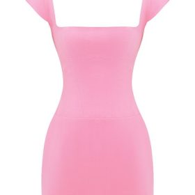 Leonida French Pink Corset Mini Dress - Image 2