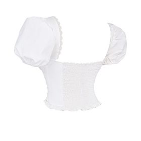 Samaya White Gathered Top - Image 3