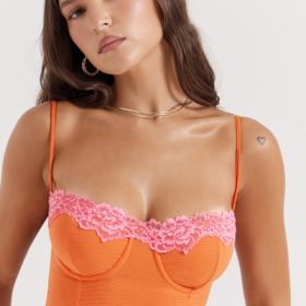 Aiza Flame Orange Maxi Dress - Image 8