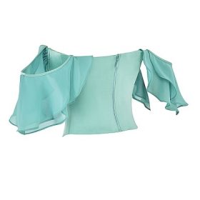 Isabella Jade Ruffle Sleeve Corset - Image 3