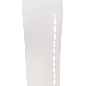 Gioia Ivory Ribbed Knit Button Front Maxi Skirt - Image 2