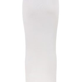 Gioia Ivory Ribbed Knit Button Front Maxi Skirt - Image 4