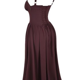 Tatiana Rich Brown Midi Sundress - Image 3