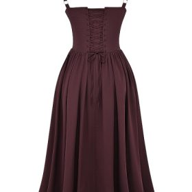 Tatiana Rich Brown Midi Sundress - Image 4